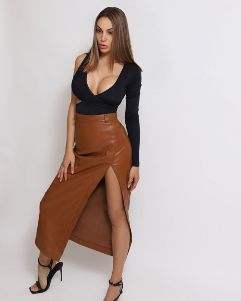 Fustă din piele Olivia